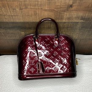 LOUIS VUITTON AMARANTE MONOGRAM VERNIS ALMA